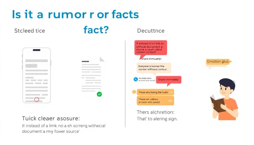 Слухи и факты: как отличать слухи от официальных даний - иллюстрация