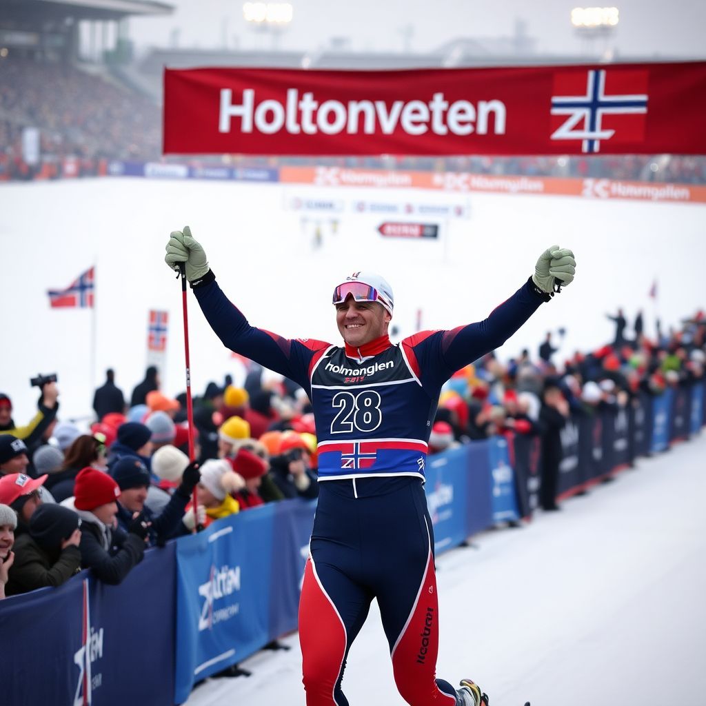 Эйнар Хедегарт выигрывает марафон в Холменколлене, Коростелев в топ‑10